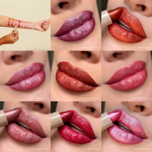 Kit 8 Batom Bala Bastão Cintilante Dia a Dia Mahav