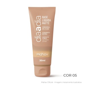 Base Líquida Matte Dia a Dia Cor 05 Mahav