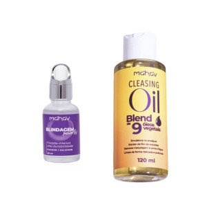 Kit 2 Blindagem Power Fix + Cleasing Oil Mahav