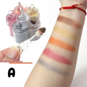 Sombra Iluminadora Pigmento c/ Aplicador Cor A Sarah's Beauty c/ 6 cores