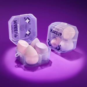 Kit 6 Makeup Blender Kit com 4 Esponjas Mahav