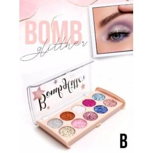 Paleta de Sombra Glitter Cor B BombGlitter Febella