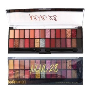 Paleta de Sombra Novo 28 Cor B Febella c/ 28 Cores