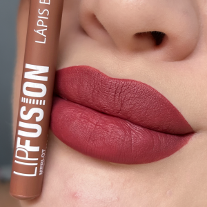 Lápis Batom Matte Lip Fusion Merlot Dia a Dia Mahav