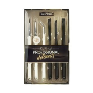 Kit Pincel Profissional para Delinear Macrilan WB700 c/6