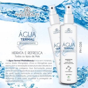 Água Termal Remineralizante Phállebeauty 190 ml