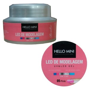 Led de Modelagem UV & LED Gel Hello Mini 05 Pink