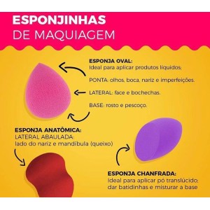 Esponja Gota Anatômica Média de maquiagem unidade