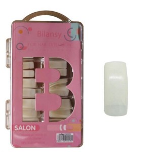 Kit Unhas Postiças Salon Quadrada Bilansy c/100