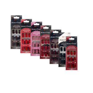 Unhas Postiças Autocolantes Rubi Efeito Gel Macrilan