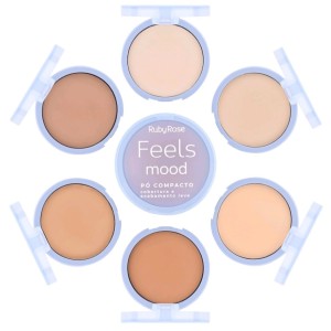 Pó Compacto Feels Mood Cor ME100 Ruby Rose