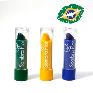 Batom Bala Bastão Matte Amarelo Sombra Flor