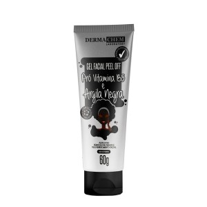 Gel Peel Off Pró Vitamina B5 e Argila Negra Dermachem 60 G