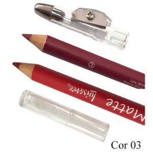 Lápis Duplo para Contorno Labial Matte Luisance Cor 03