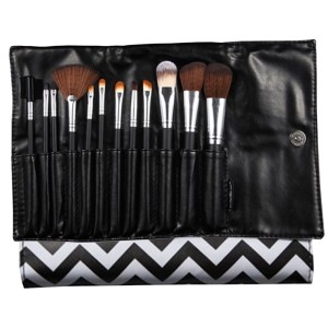 Kit 12 Pincéis p/ Maquiagem Macrilan c/ Estojo KP1-2E