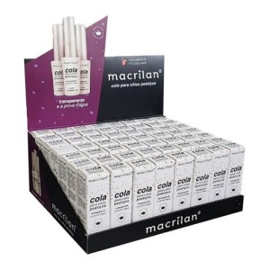 Box 56 Cola para Cílios Postiços Macrilan Transparente A Prova D'água 7g