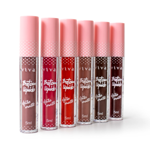 Kit 6 Batom Líquido Matte Vivai
