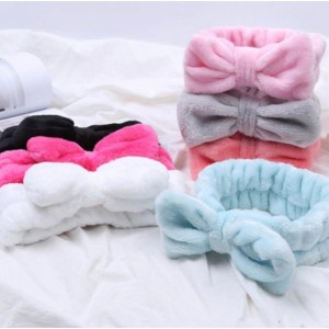 Faixa Facial Pelúcia Toalha p/ Maquiagem Cabelo Rosto