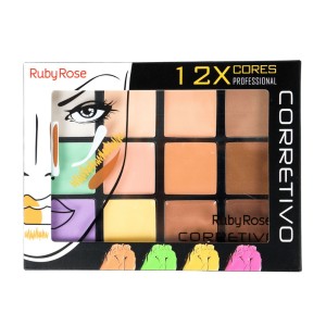 Paleta de Corretivo Ruby Rose 12 cores