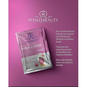 Máscara Facial Hidroplástica Pérola Rosa Phállebeauty 10 ml