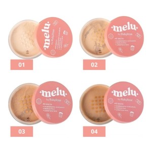 Kit 4 Pó Facial Solto Melu Ruby Rose