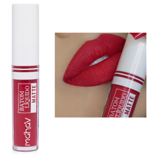 Batom Líquido Matte Mahav Vermelho Love
