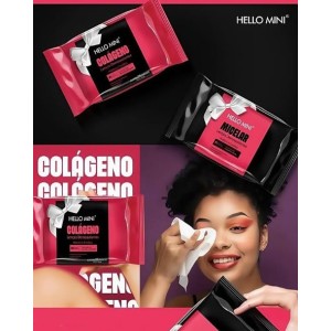 Lenço Demaquilante Micelar Hello mini c/ 25 unidades