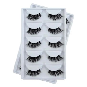 Cílios Postiços Cantoneira c/ 5 pares ML-230