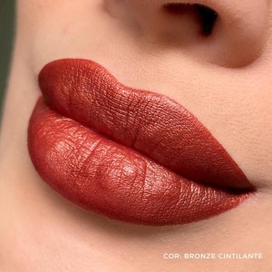 Batom Cintilante Dia a Dia Bronze Shine Mahav