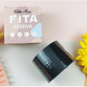 Sutiã Adesivo Levanta Peito Fita Preto Hello Mini