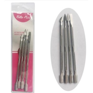 Kit 4  Espátula Dupla p/ Unhas Hello Mini Kit 952